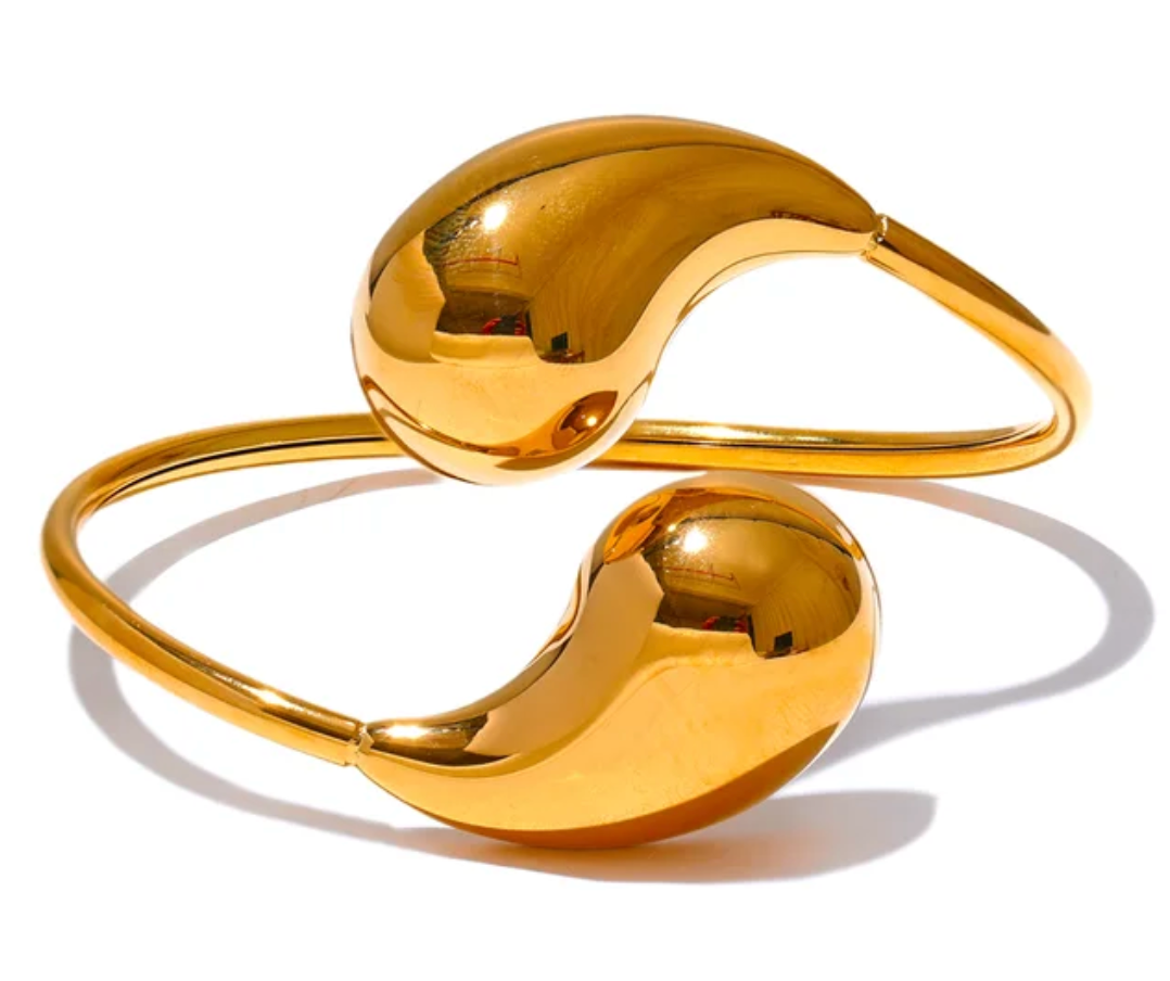 Yin Yang Bracelet in 18K Gold Plating