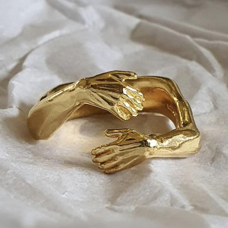 Hug 925 Silver Ring