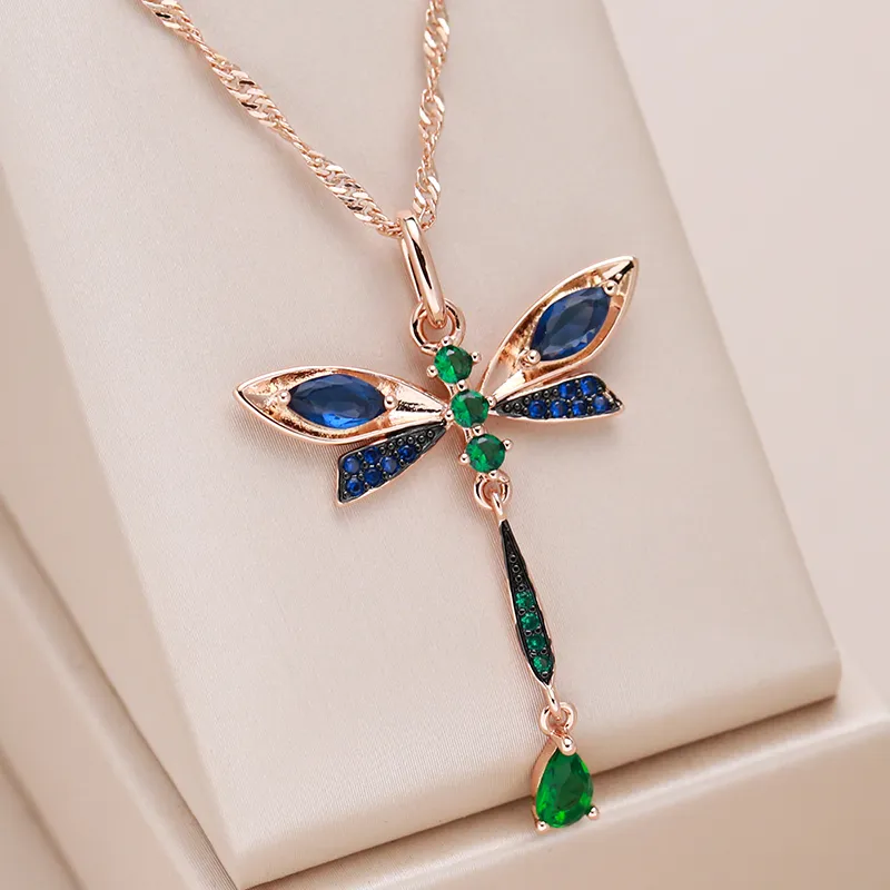 Elegant dragonfly necklace