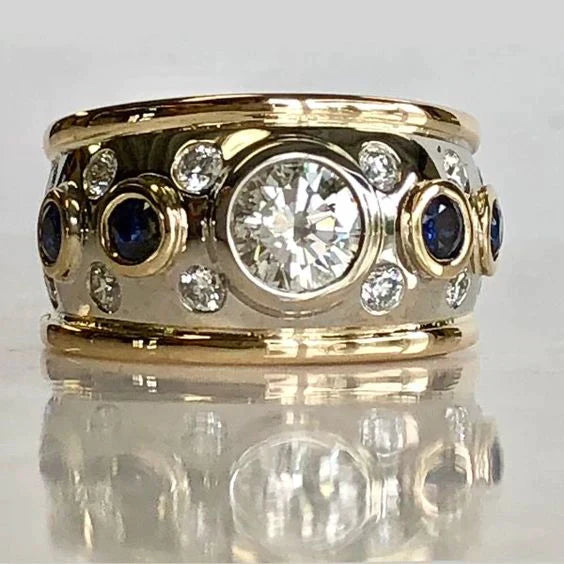 Vintage ring with cubic zirconia