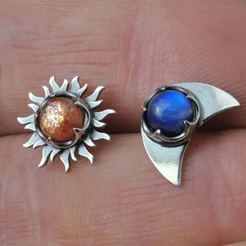 Sun and Moon earrings