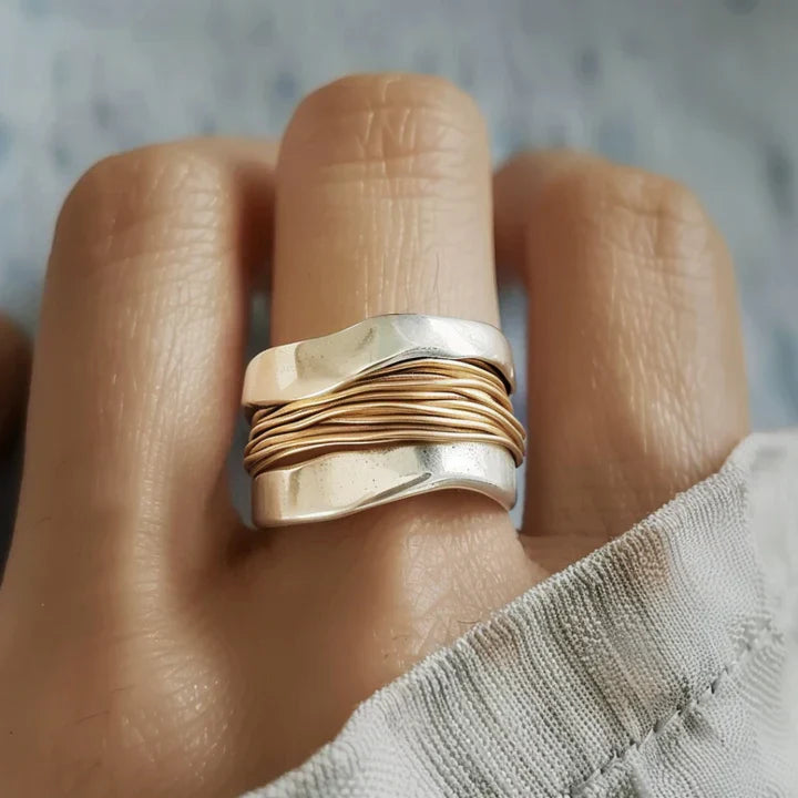 Vintage Gold Thread Ring