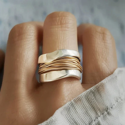 Vintage Gold Thread Ring