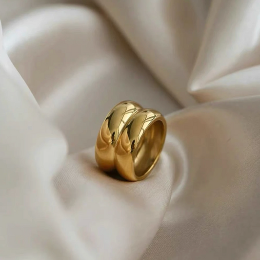 Classic Double Ring in 18K Gold Plating