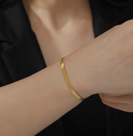 Snake Bracelet in 18K Gold Plating