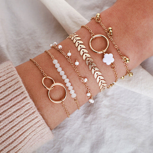 Vintage gold bracelet set