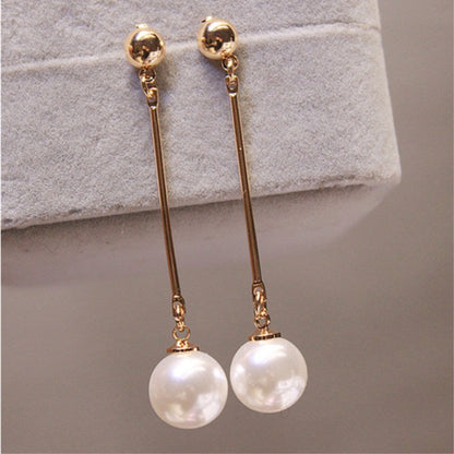 Luxury Hanging Earrings with Hand-Set Special Pearls