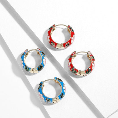 Luxury floral earrings