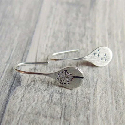 Vintage 925 Silver Flower Earrings