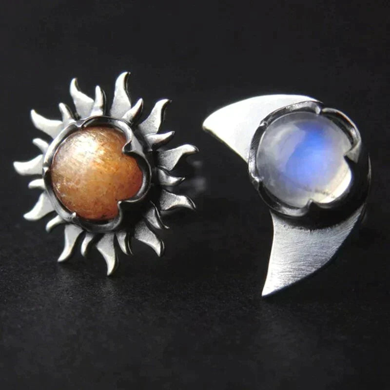 Sun and Moon earrings