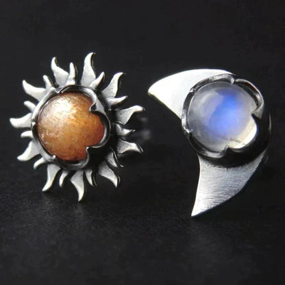 Sun and Moon earrings