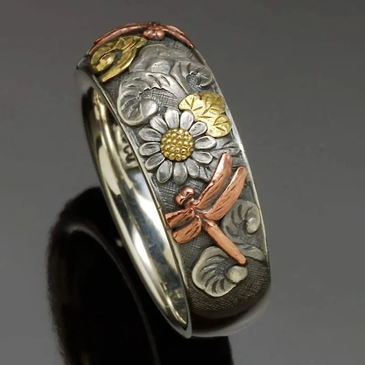 Vintage Natural Silver Ring
