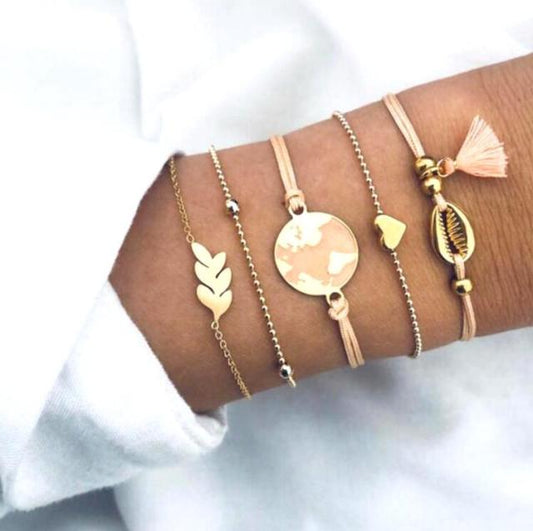 Pack of 5 Unique Premium Bracelets